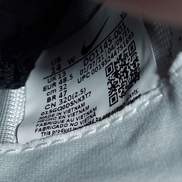 Nike Vapor Edge 360 Speed Detachable Football Cleats Black DO1145-001 14 W Wide - Picture 7 of 7